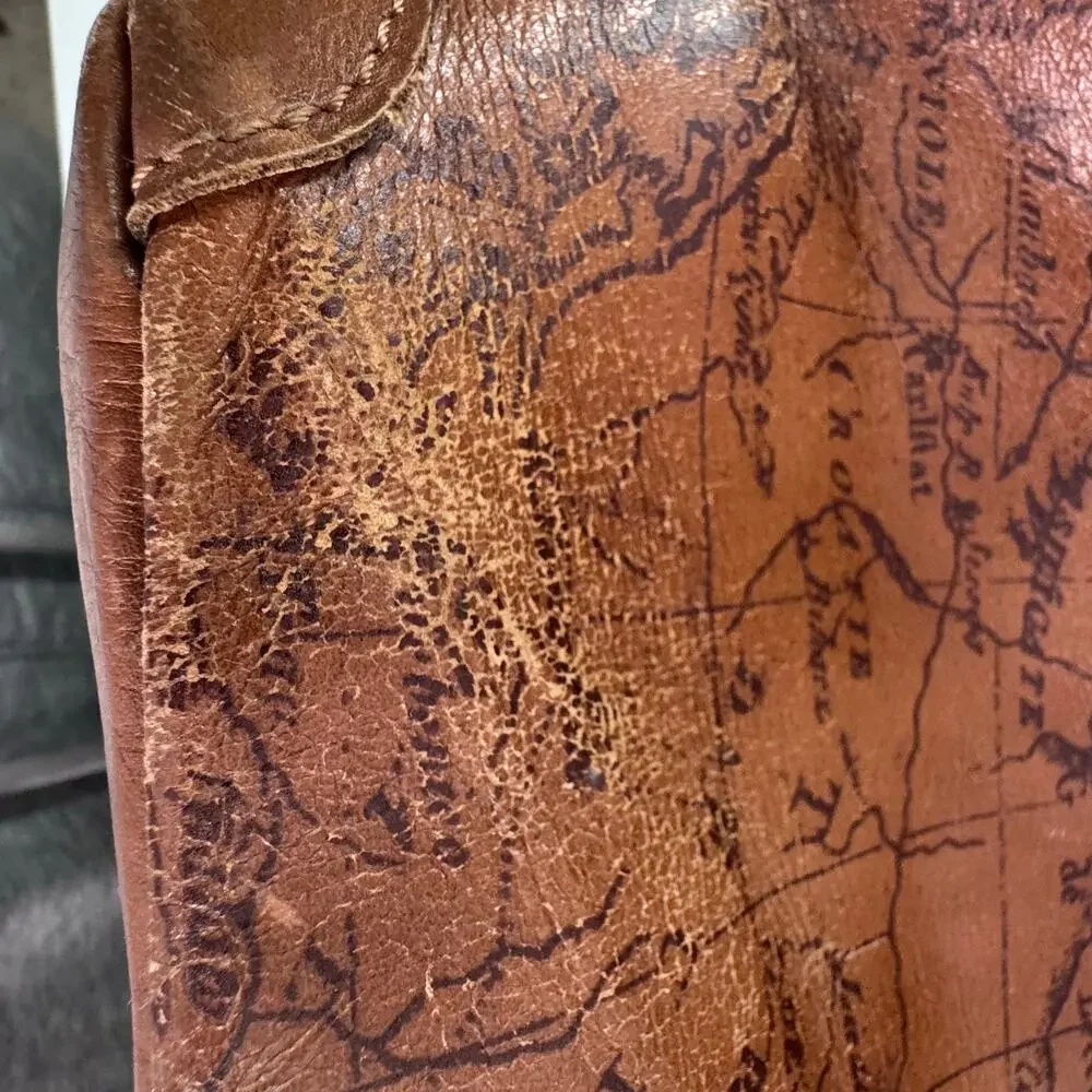 Patricia Nash Leather Drawstring Whitney Tote - English Garden Map - Picture 11 of 16
